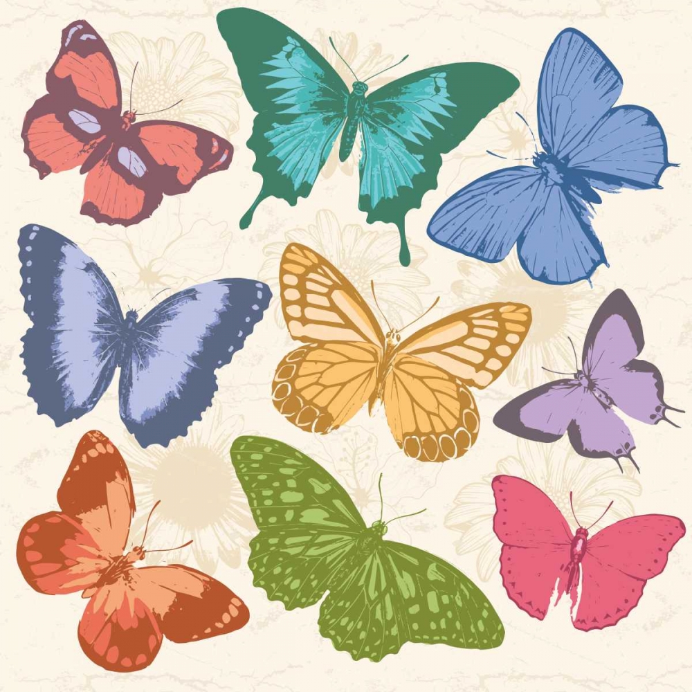 Colorful Butterflies Full art print by Jace Grey for $57.95 CAD