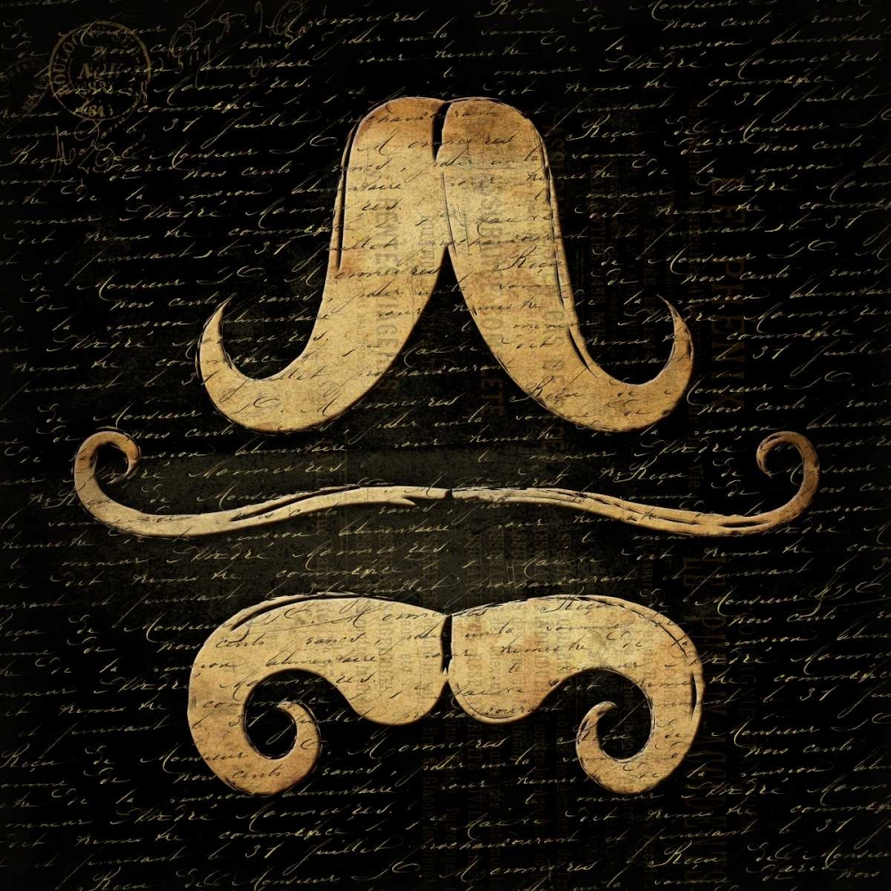 Stache Black 2 art print by Jace Grey for $57.95 CAD