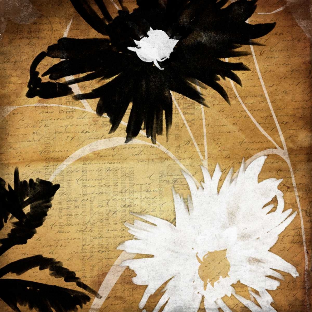 Gold Florals 2 Reverse art print by Jace Grey for $57.95 CAD