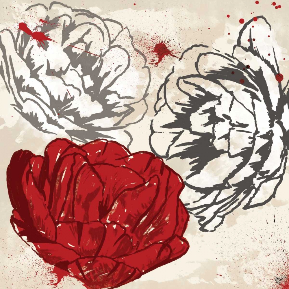Red Florals 2 art print by Jace Grey for $57.95 CAD