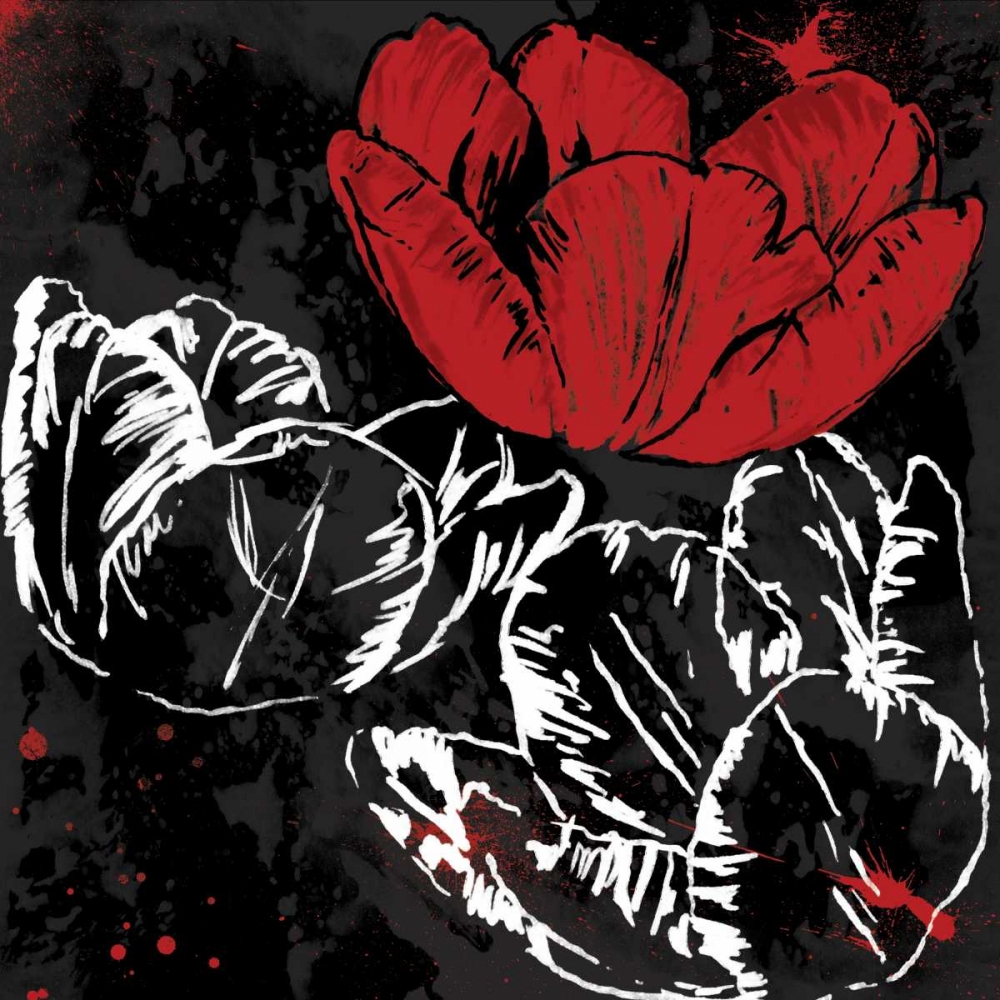 Red Florals Mate art print by Jace Grey for $57.95 CAD