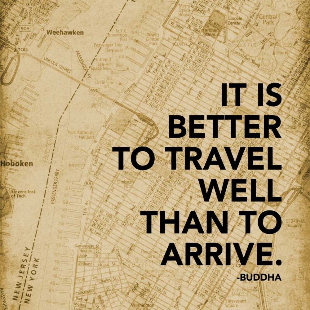 Travel Well Map art print by Jace Grey for $57.95 CAD