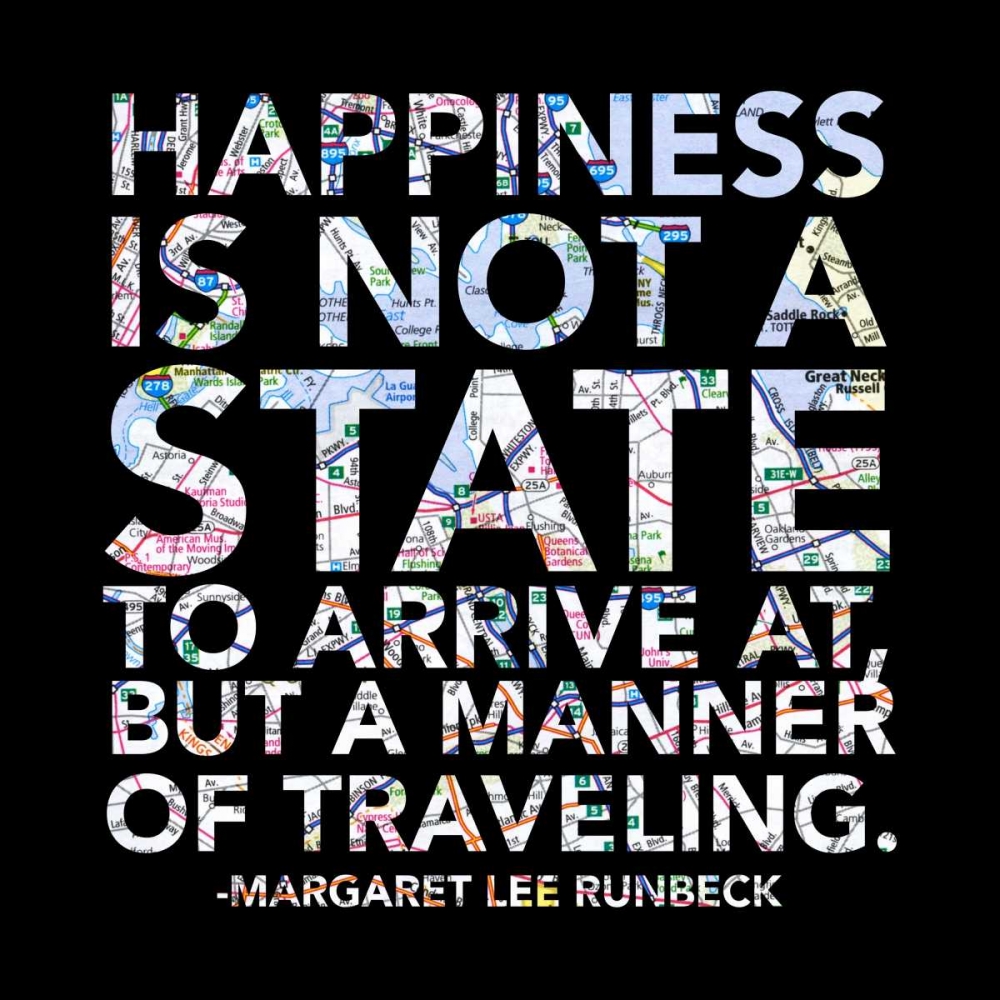 Happiness Map art print by Jace Grey for $57.95 CAD