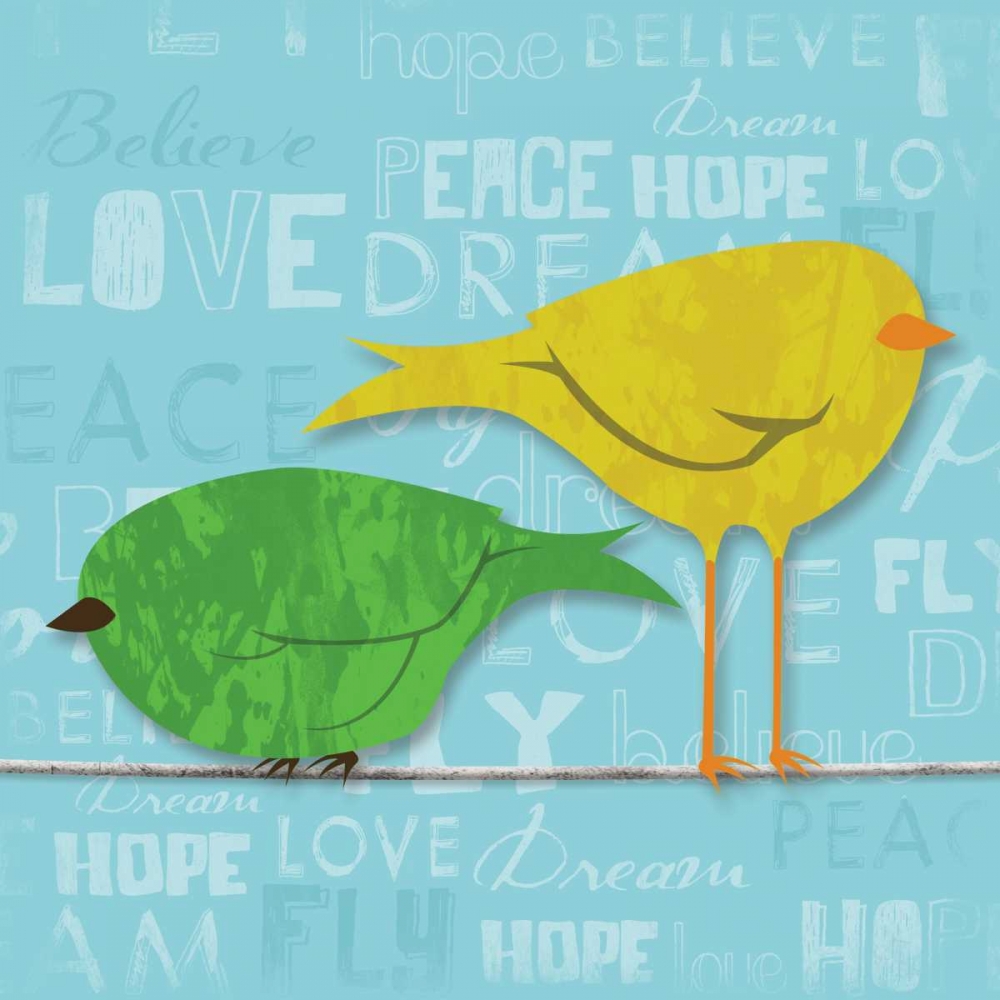 Birds on a line 1 art print by Jace Grey for $57.95 CAD