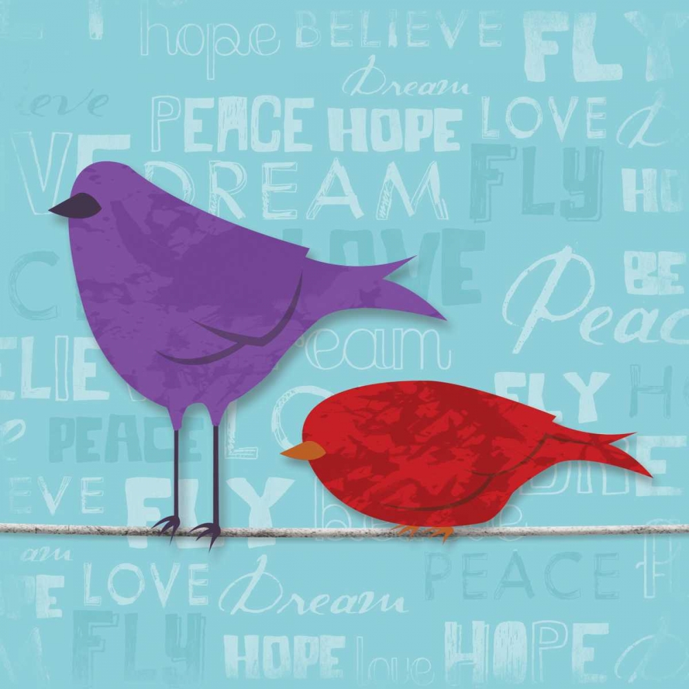 Birds on a line 2 art print by Jace Grey for $57.95 CAD