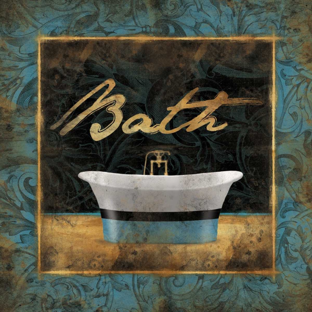 Bath Bordered Blue art print by Jace Grey for $57.95 CAD