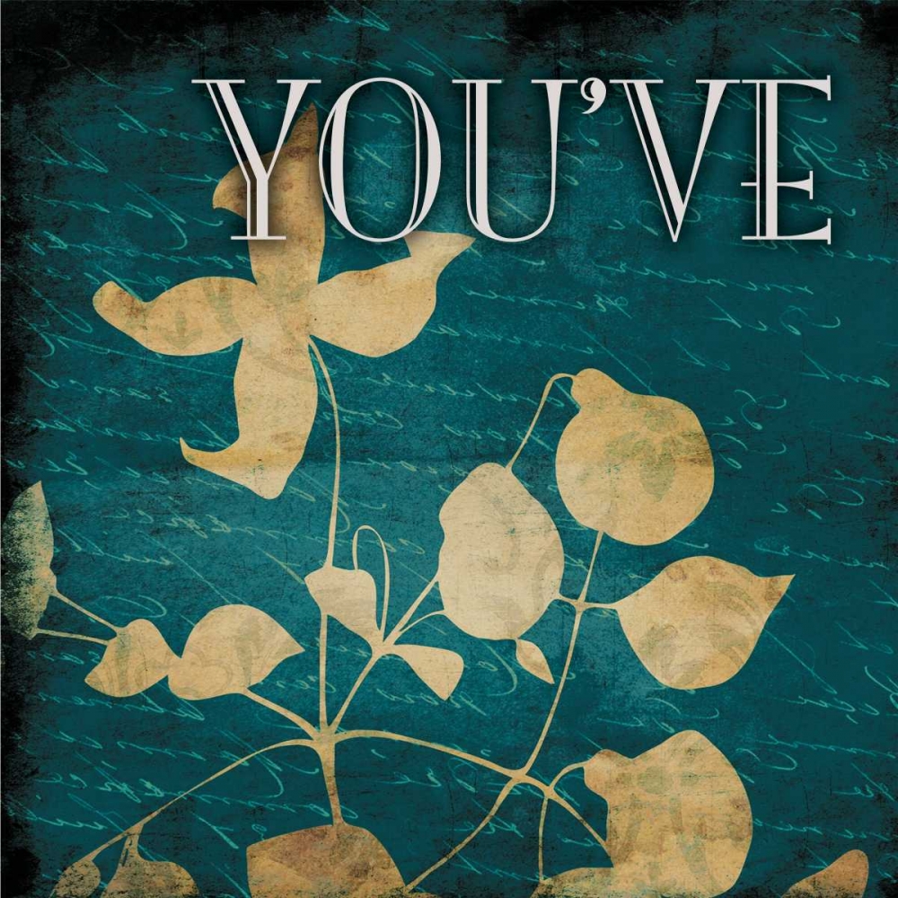 Dark Blue Youve art print by Jace Grey for $57.95 CAD