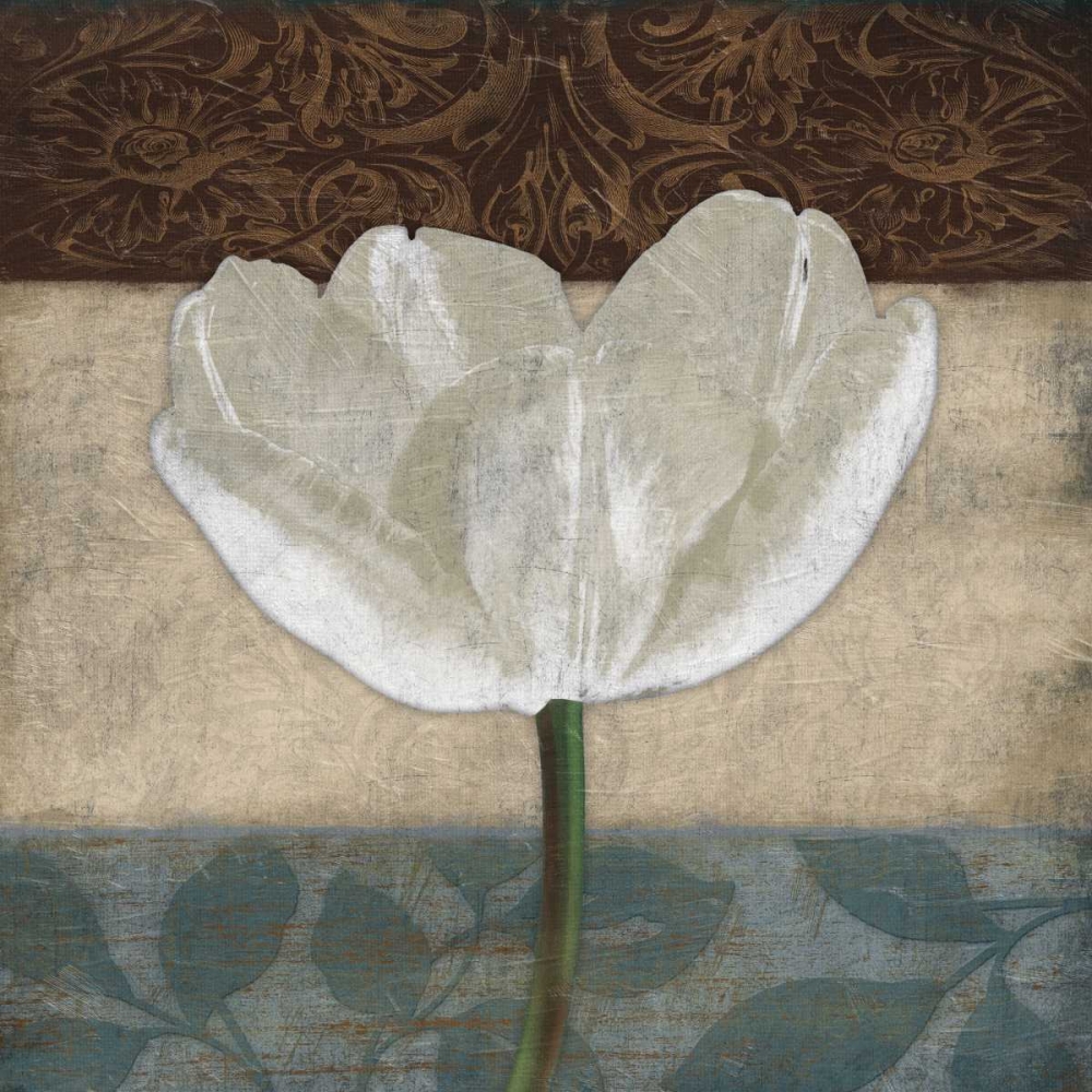 White Floral Mate art print by Jace Grey for $57.95 CAD