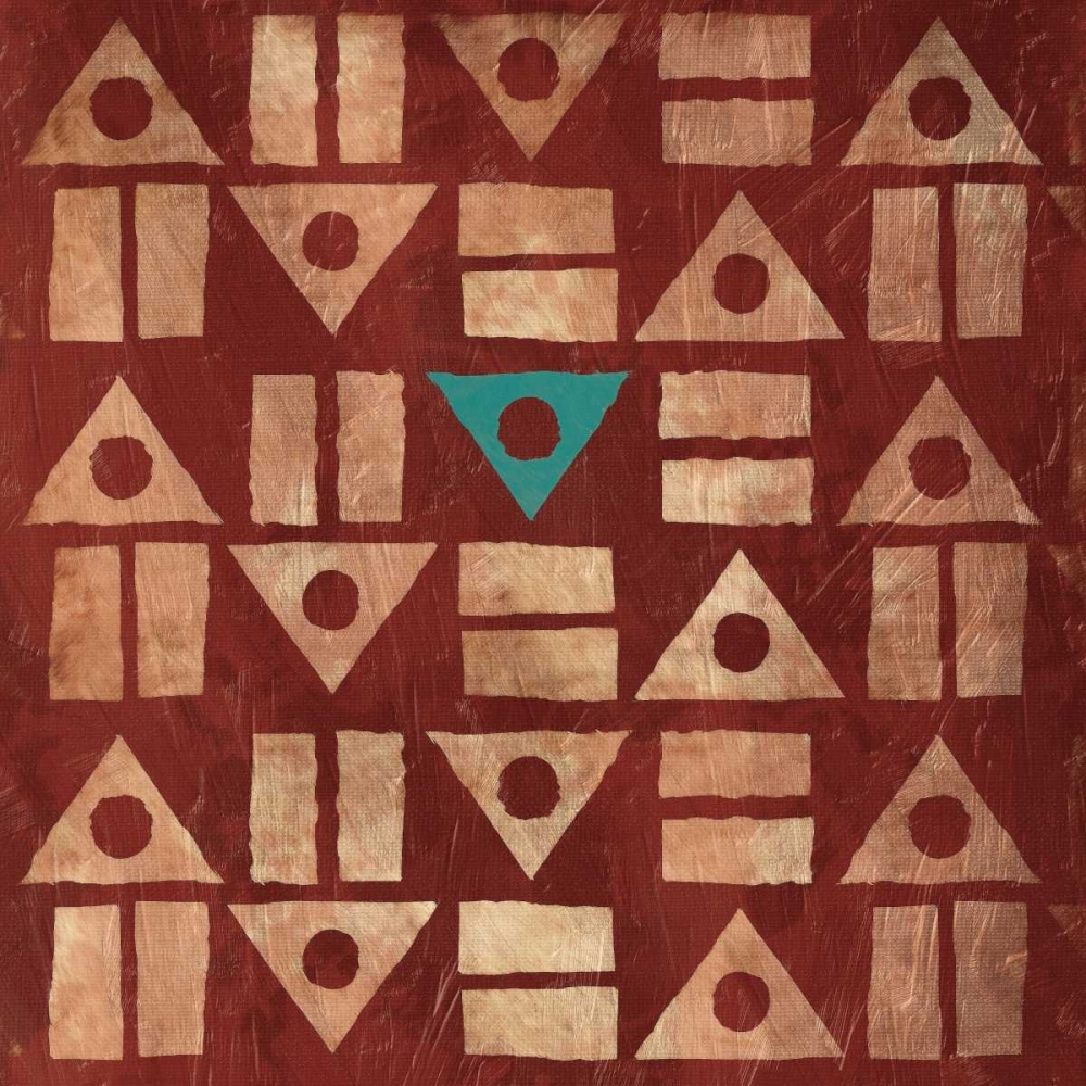 Teal Triangle art print by Jace Grey for $57.95 CAD