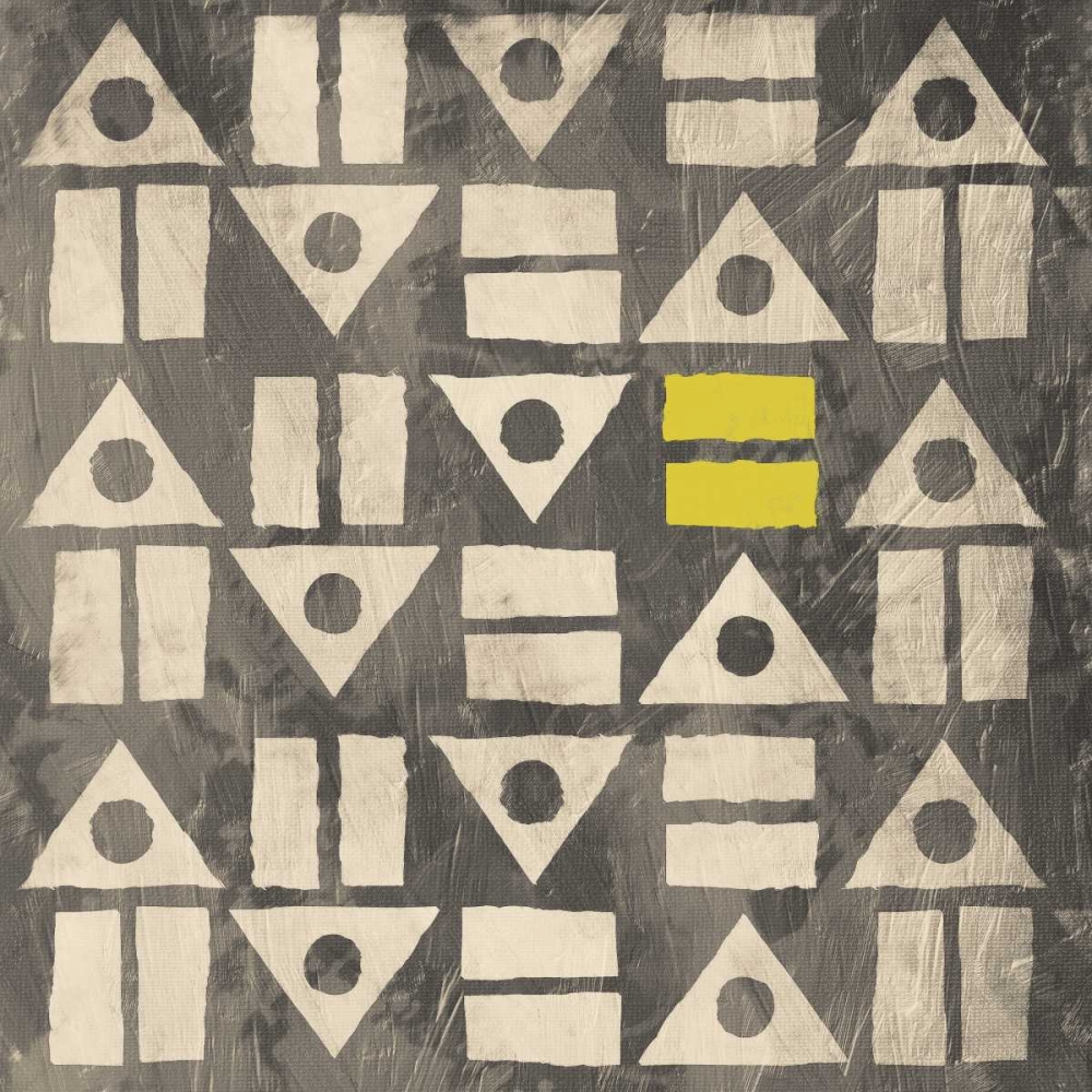 Pattern MateYellow Gray art print by Jace Grey for $57.95 CAD