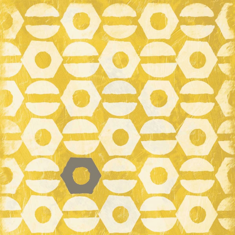Pattern gray yellow art print by Jace Grey for $57.95 CAD