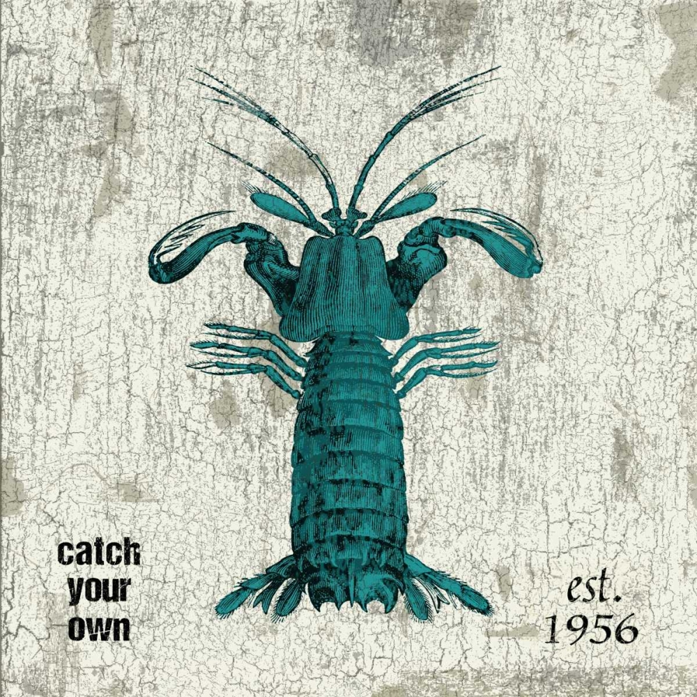 Lobster No Band Teal art print by Jace Grey for $57.95 CAD