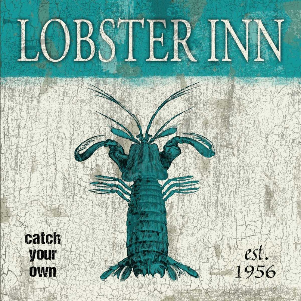 Lobster Teal art print by Jace Grey for $57.95 CAD