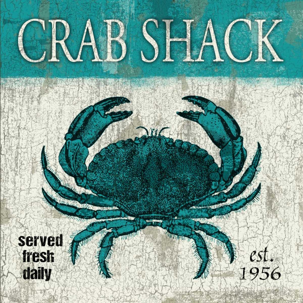 Crab Teal art print by Jace Grey for $57.95 CAD