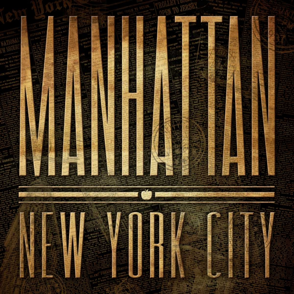 Manhattan Print art print by Jace Grey for $57.95 CAD