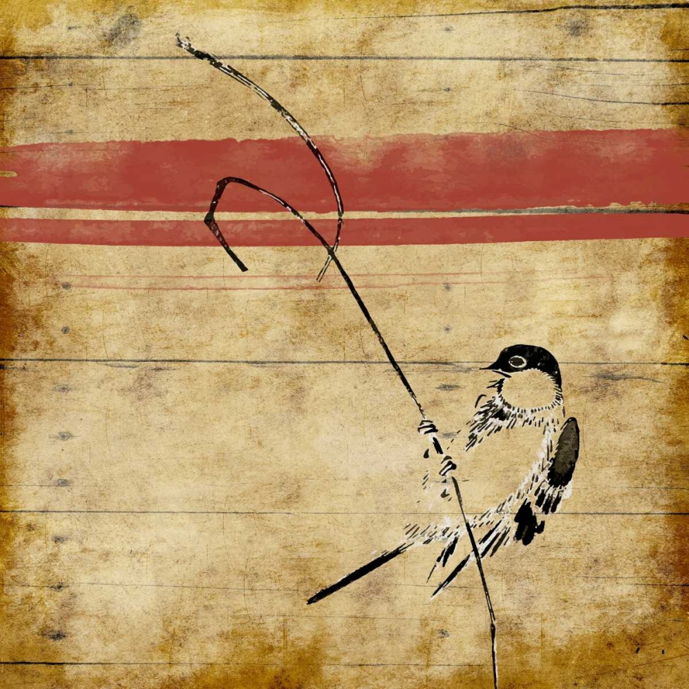 Wood Birds Stripe art print by Jace Grey for $57.95 CAD