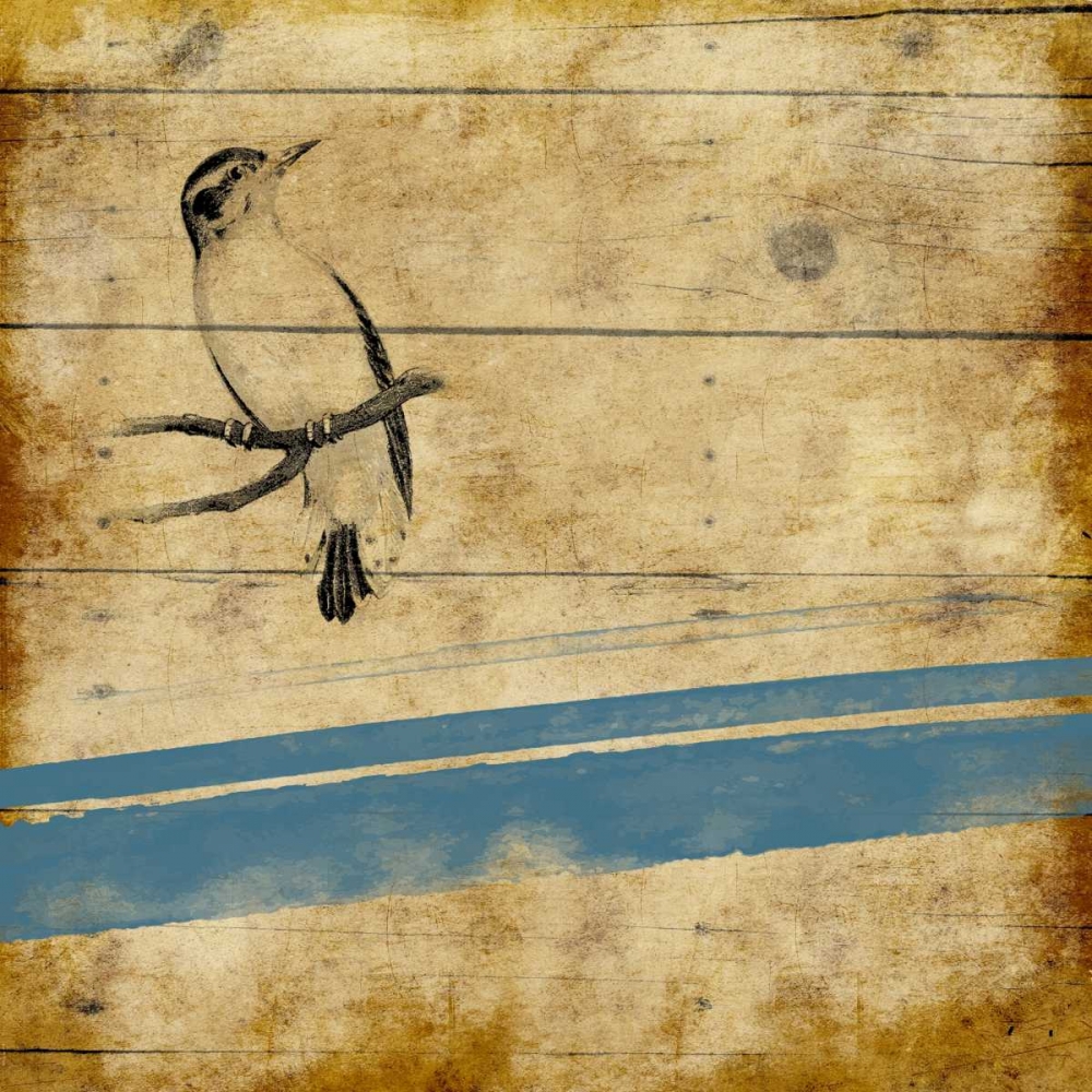 Wood Birds Stripe mate art print by Jace Grey for $57.95 CAD