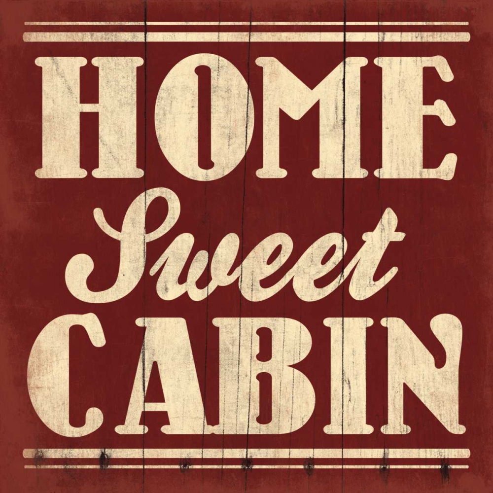 Home Sweet Cabin Beige art print by Jace Grey for $57.95 CAD