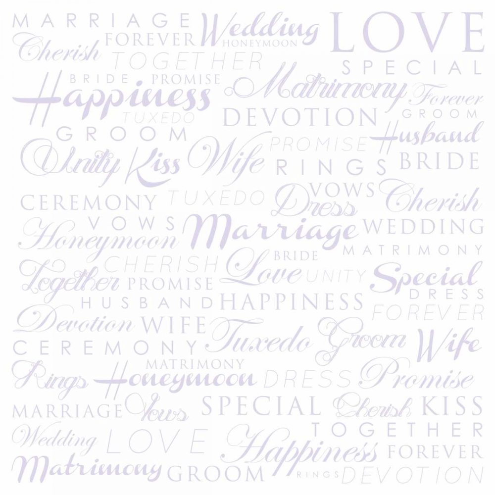 Wedding Type art print by Jace Grey for $57.95 CAD