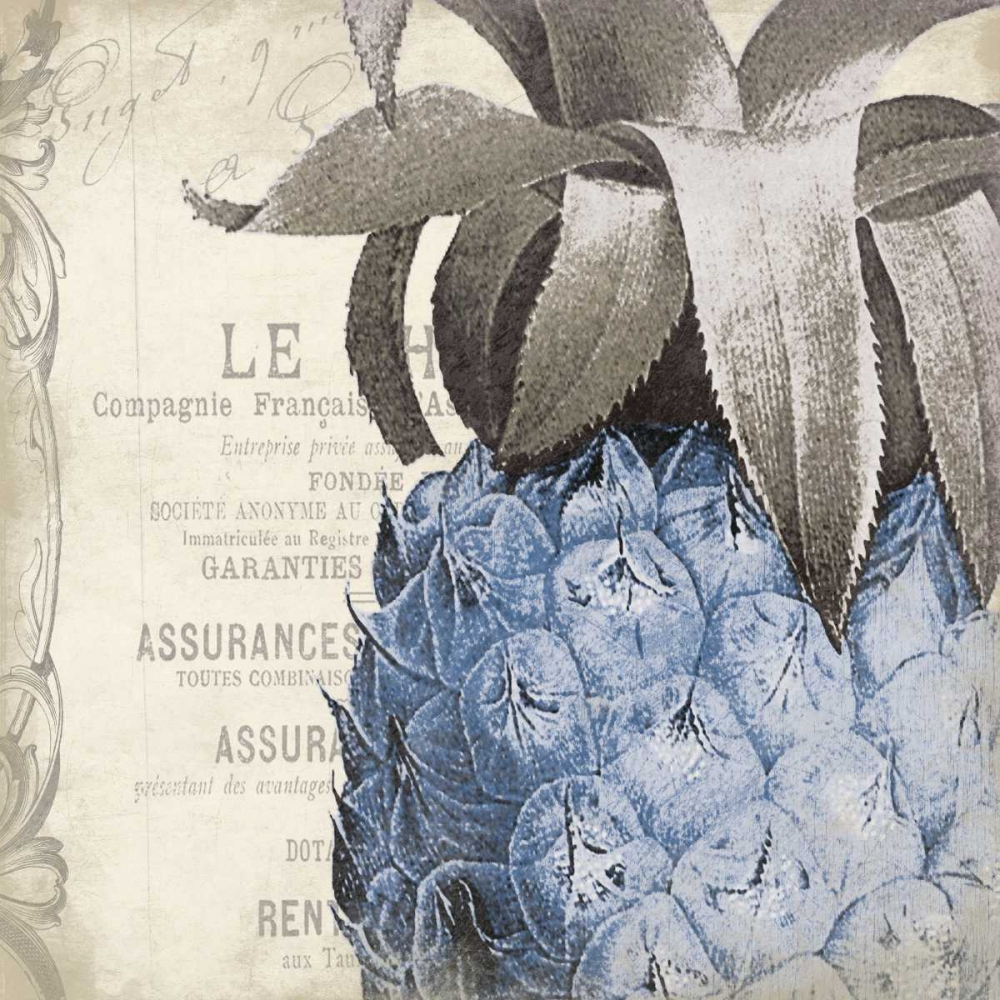 Pineapple Blue art print by Jace Grey for $57.95 CAD