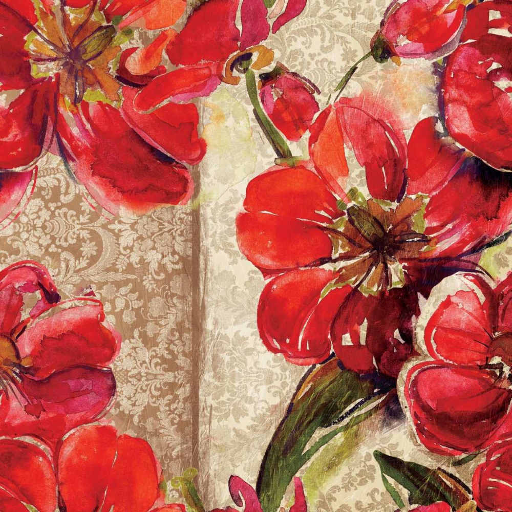 Red Floral 1 art print by Jace Grey for $57.95 CAD