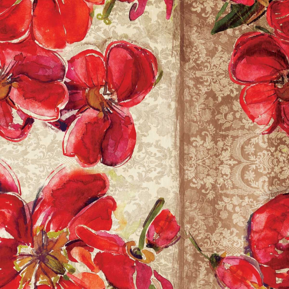 Red Floral 2 art print by Jace Grey for $57.95 CAD