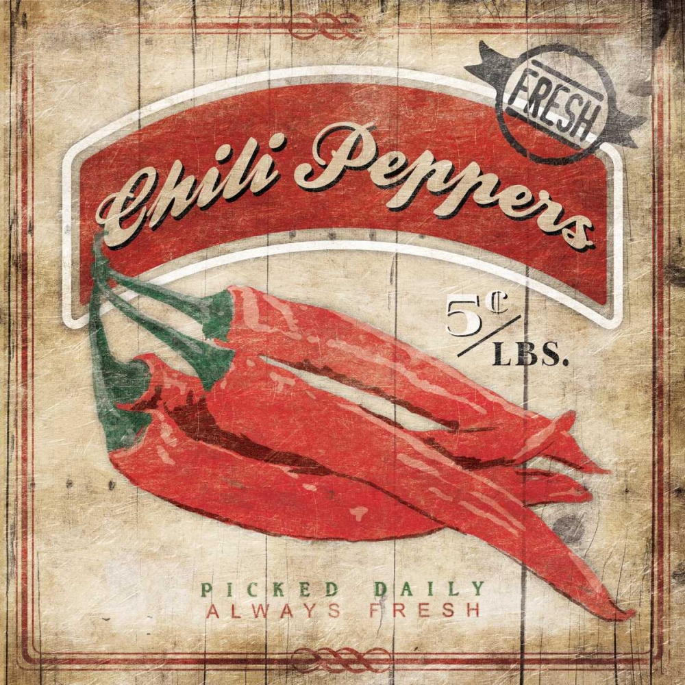 Chili Peppers art print by Jace Grey for $57.95 CAD