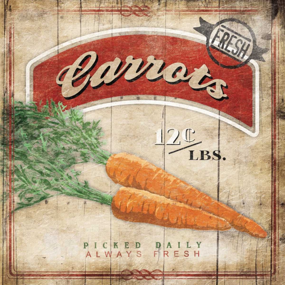 Carrots art print by Jace Grey for $57.95 CAD