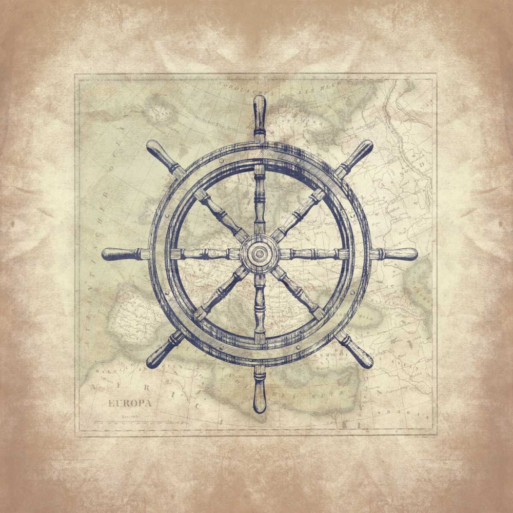Coastal map bordered art print by Jace Grey for $57.95 CAD