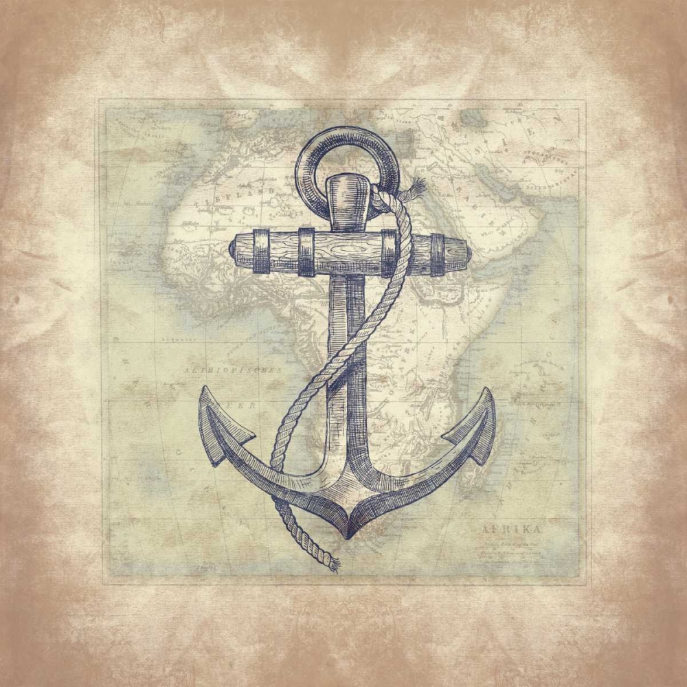 Coastal map mate bordered art print by Jace Grey for $57.95 CAD