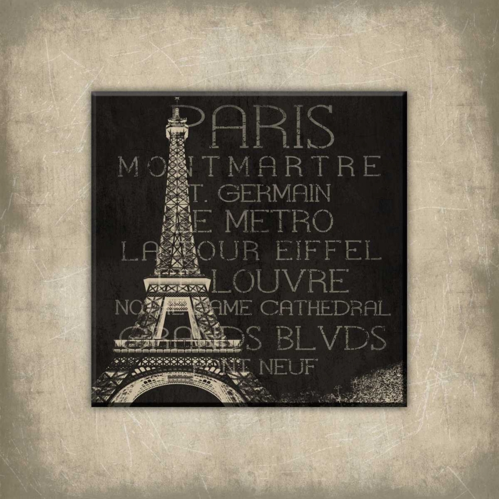 Paris Type Bordered art print by Jace Grey for $57.95 CAD