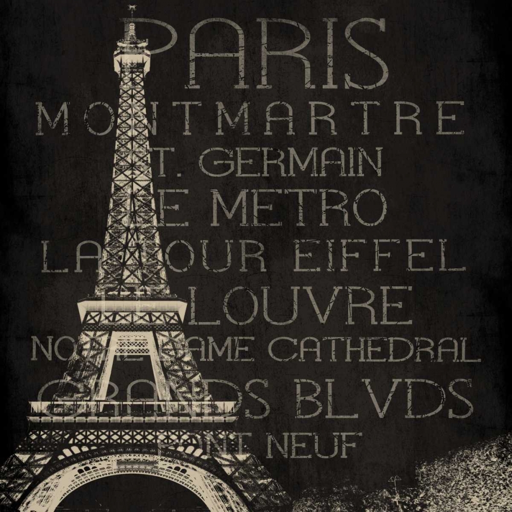 Paris Type art print by Jace Grey for $57.95 CAD