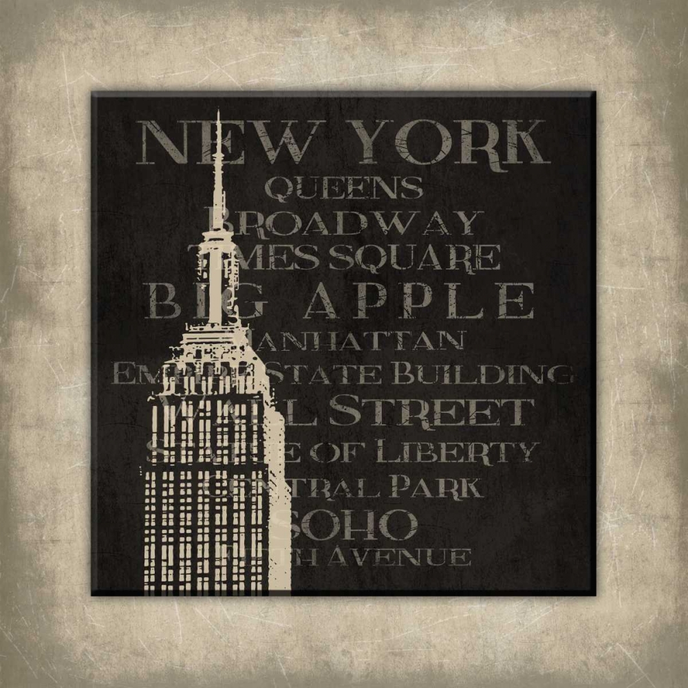 New york type bordered art print by Jace Grey for $57.95 CAD