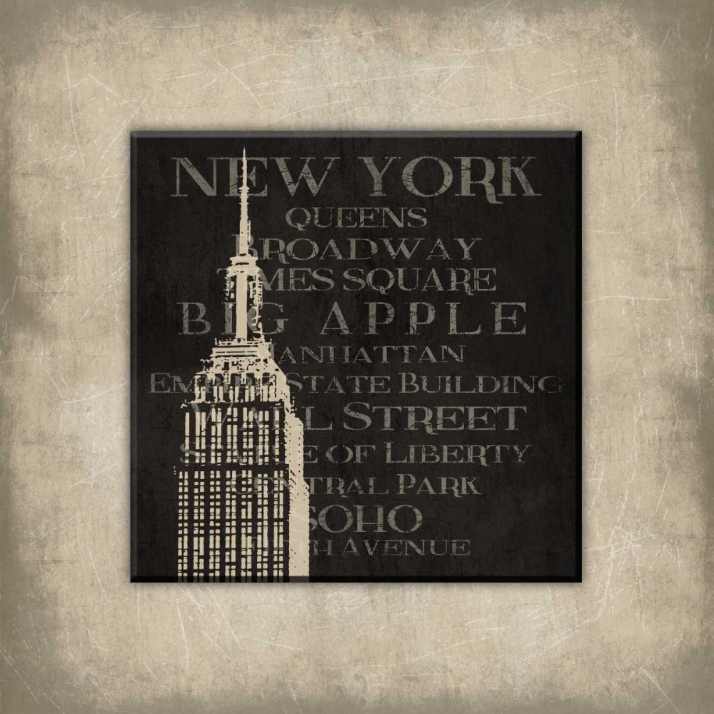 New York Type Bordered art print by Jace Grey for $57.95 CAD