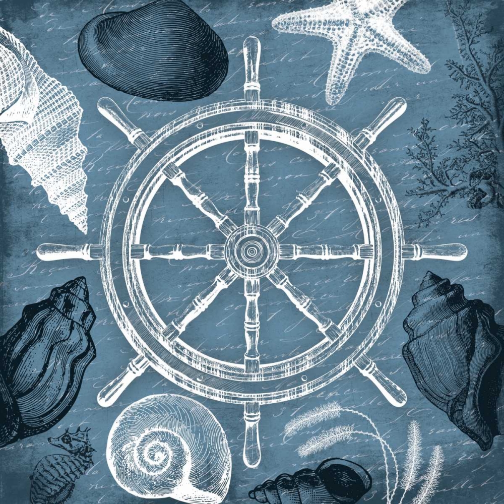 Steering wheel nautical art print by Jace Grey for $57.95 CAD
