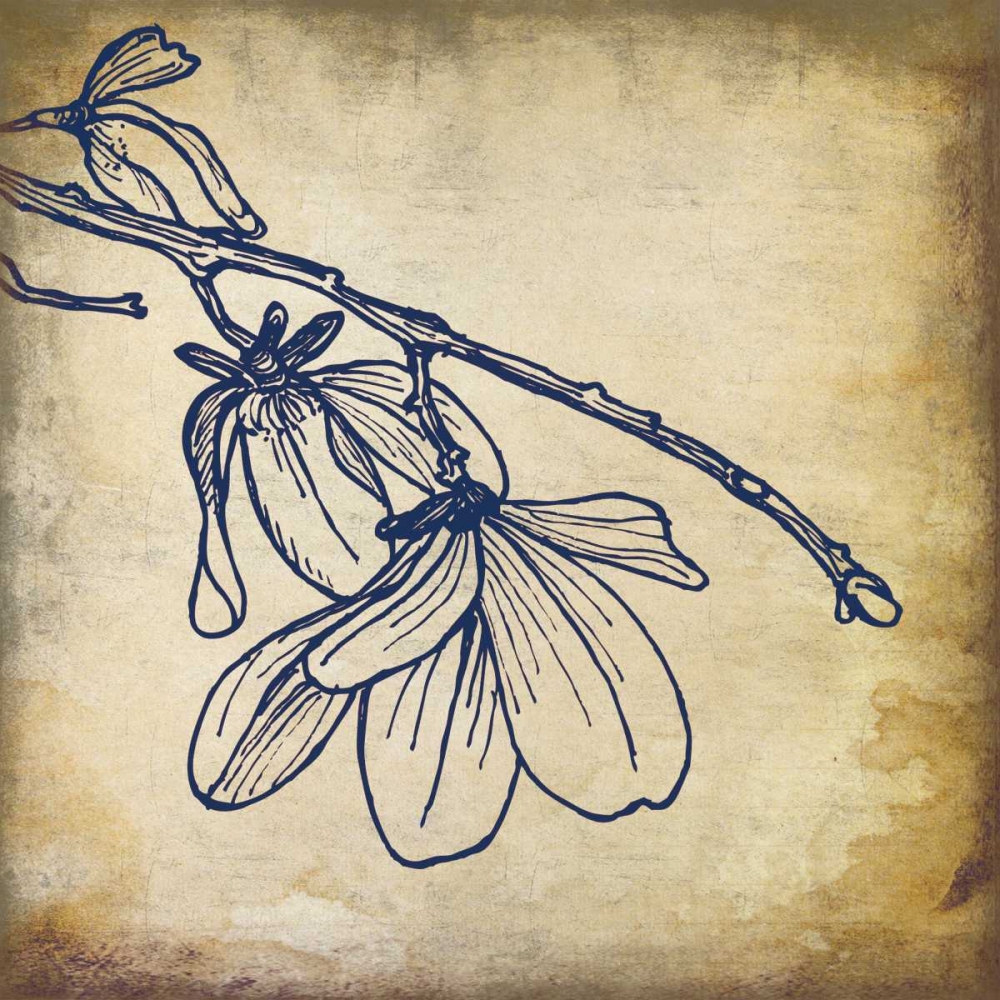 Simple Blue Floral art print by Jace Grey for $57.95 CAD