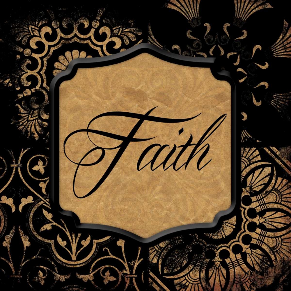 Black gold faith art print by Jace Grey for $57.95 CAD