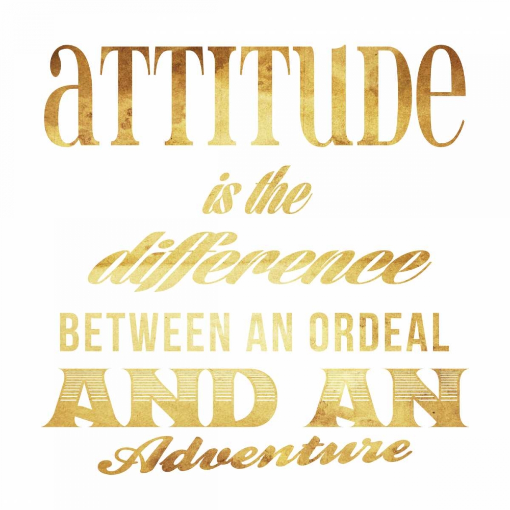 Attitude gold art print by Jace Grey for $57.95 CAD