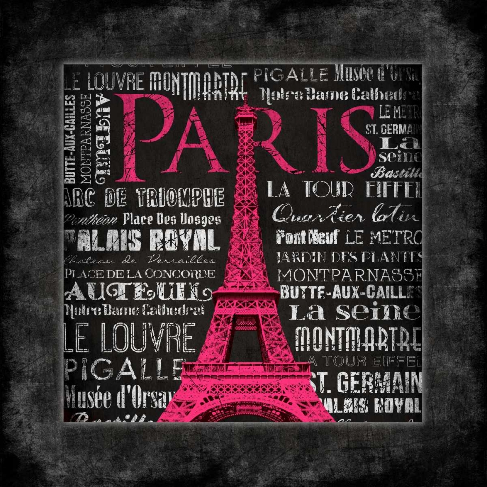 Paris Type bordered art print by Jace Grey for $57.95 CAD