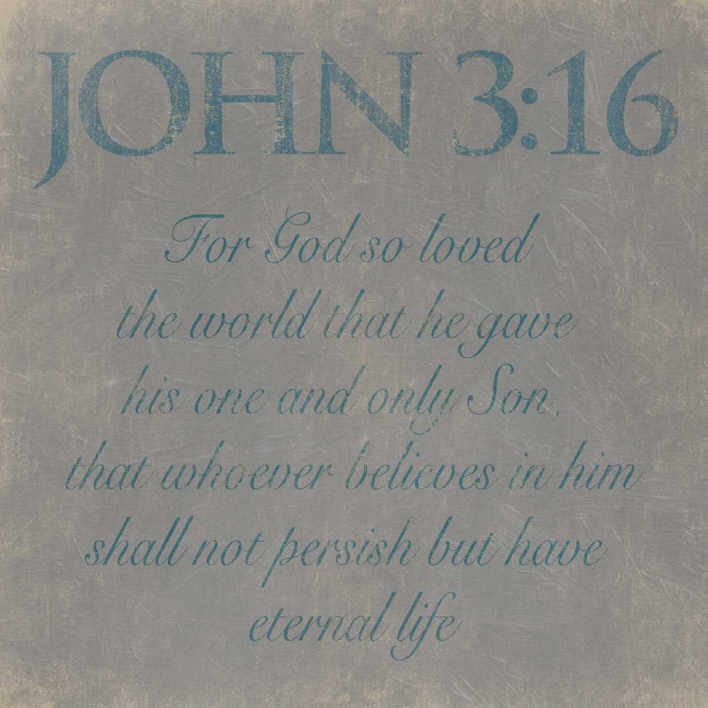 John 3-16 art print by Jace Grey for $57.95 CAD