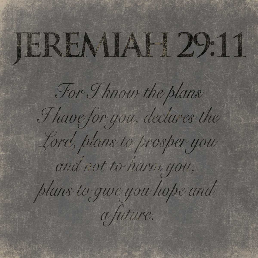 Jeremiah 29-11 art print by Jace Grey for $57.95 CAD