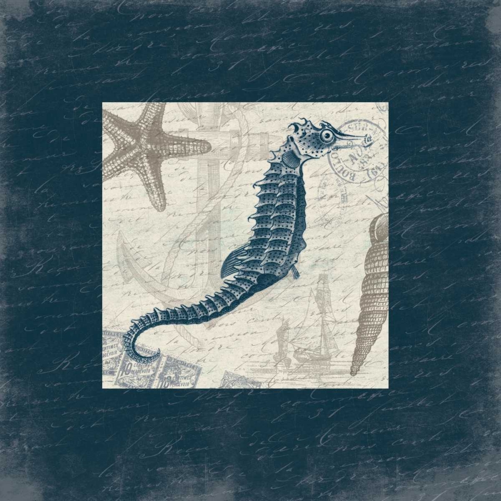 Seahorse Bordered art print by Jace Grey for $57.95 CAD