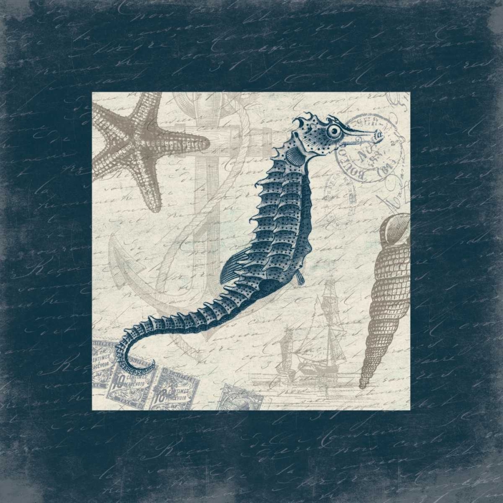 Seahorse Bordered art print by Jace Grey for $57.95 CAD