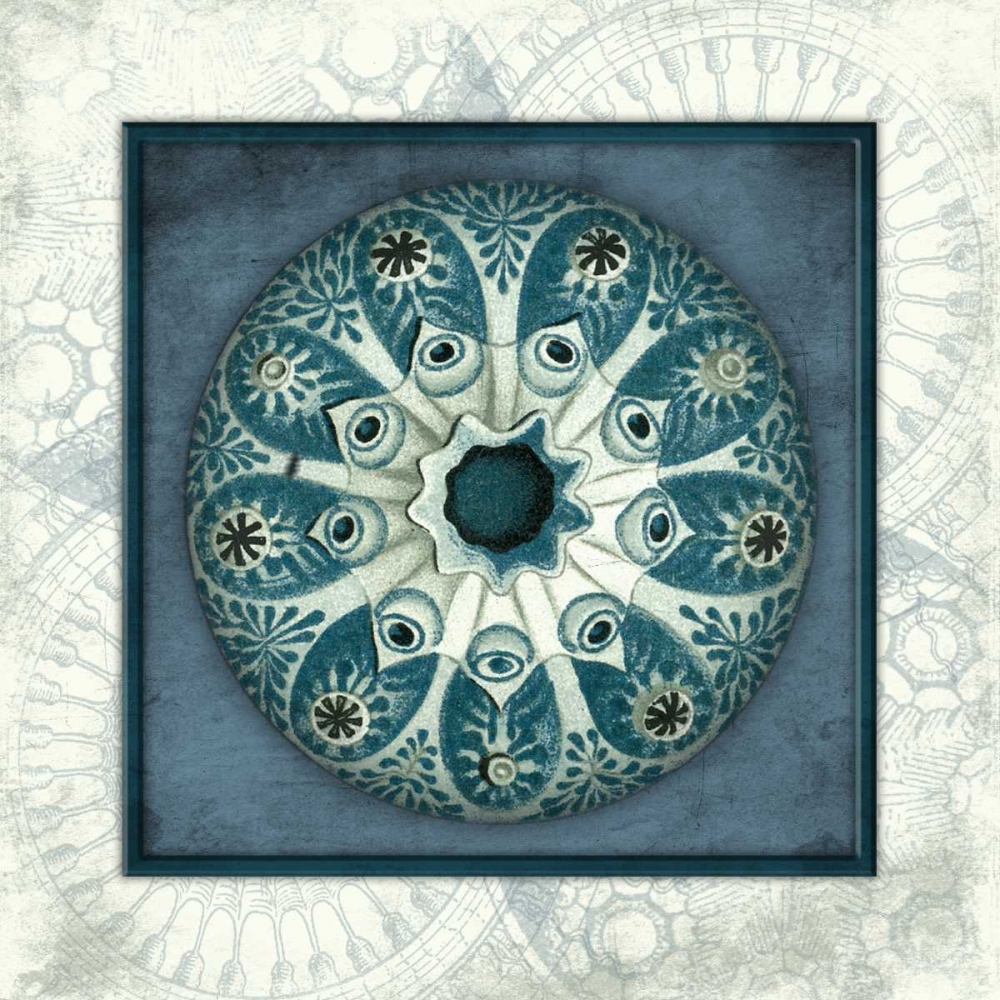 Coastal blue_ bordered art print by Jace Grey for $57.95 CAD