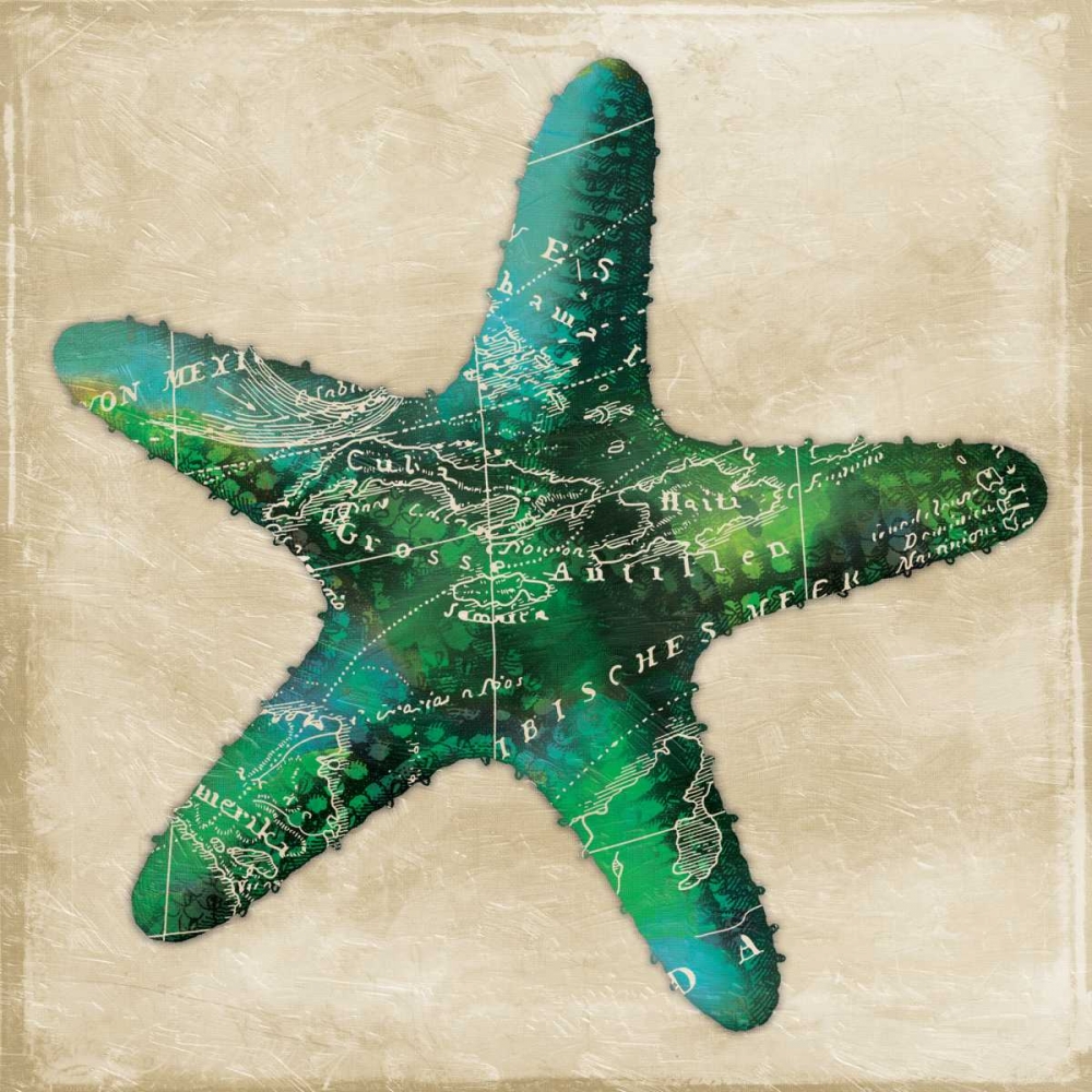 Map Starfish art print by Jace Grey for $57.95 CAD