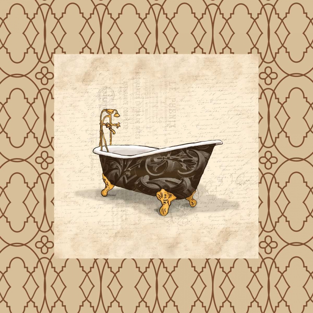 Brown Bath Border art print by Jace Grey for $57.95 CAD