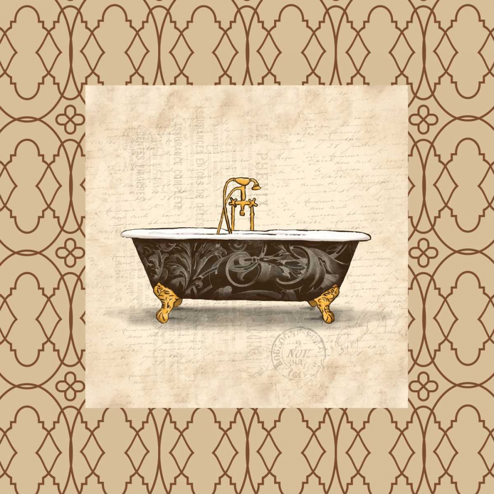 Brown bath border 2 art print by Jace Grey for $57.95 CAD