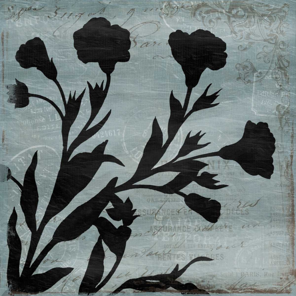 Floral Black art print by Jace Grey for $57.95 CAD