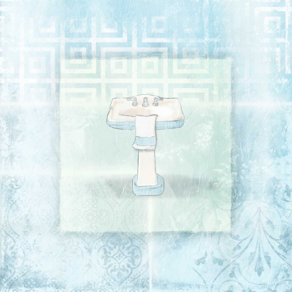Soft blue sink art print by Jace Grey for $57.95 CAD
