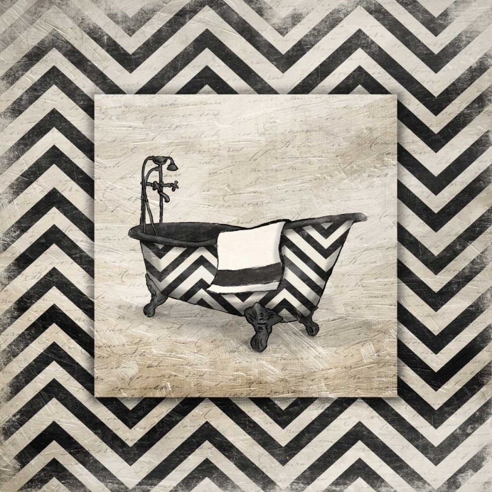 Black White Geo Bath art print by Jace Grey for $57.95 CAD